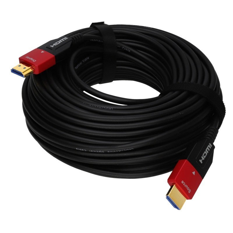 8K UHD Fiber Optic HDMI 2.1 Premium High Speed (AOC) Active Optic HDMI Cable Compatible With V2.0 HDCP 2.2 ( 20m - 50m )