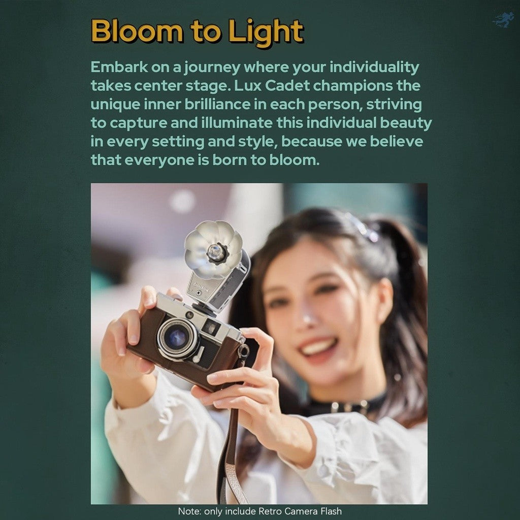 Godox Lux Cadet Retro Camera Flash GN10 6200K±300K Color Temperature Auto & Manual Flash lux cadet