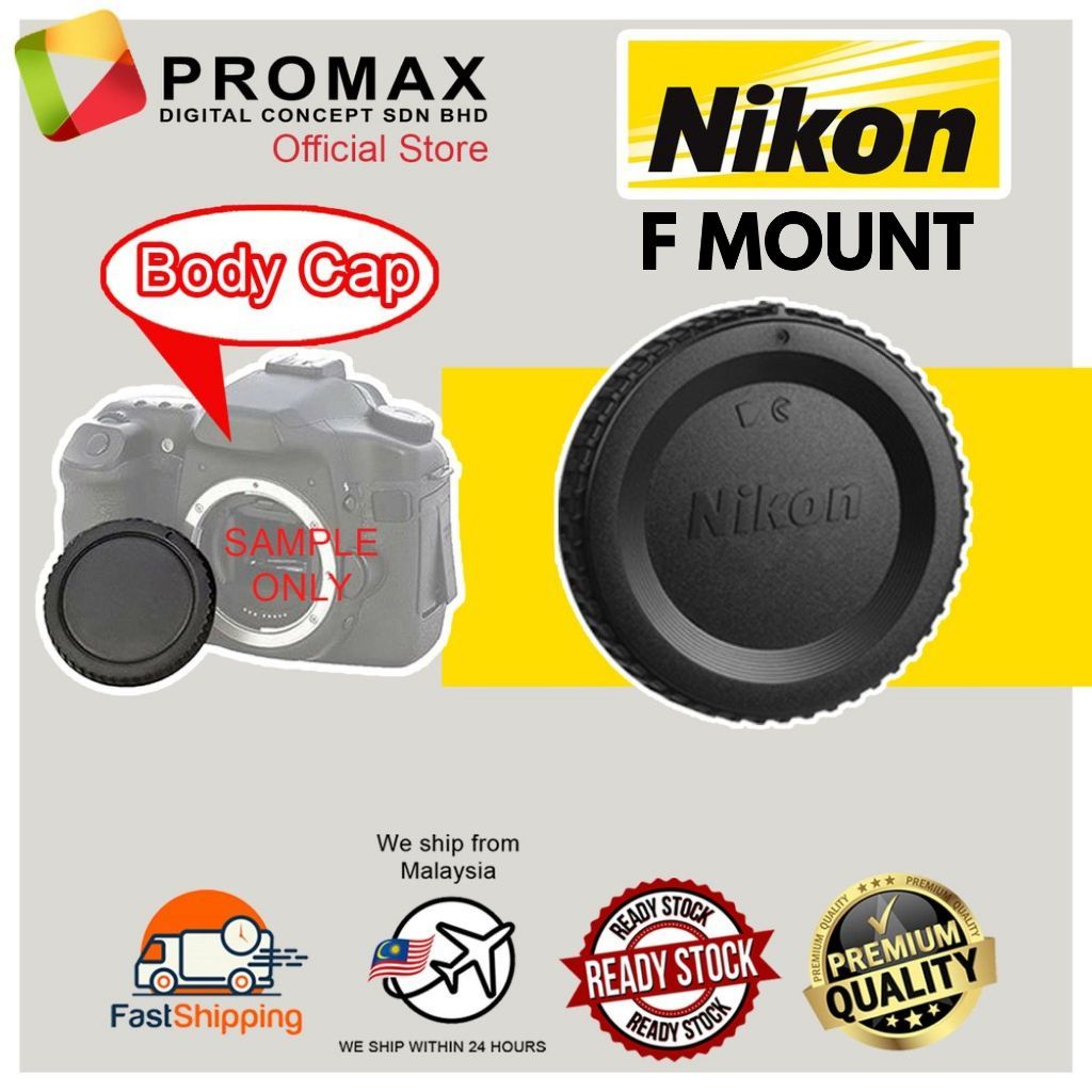 [Ready Stock] Camera SLR Mirorless Body Cap & Rear Lens Cap Cover Set for Canon Nikon Sony Fujifilm Olympus Micro 4/3 FT