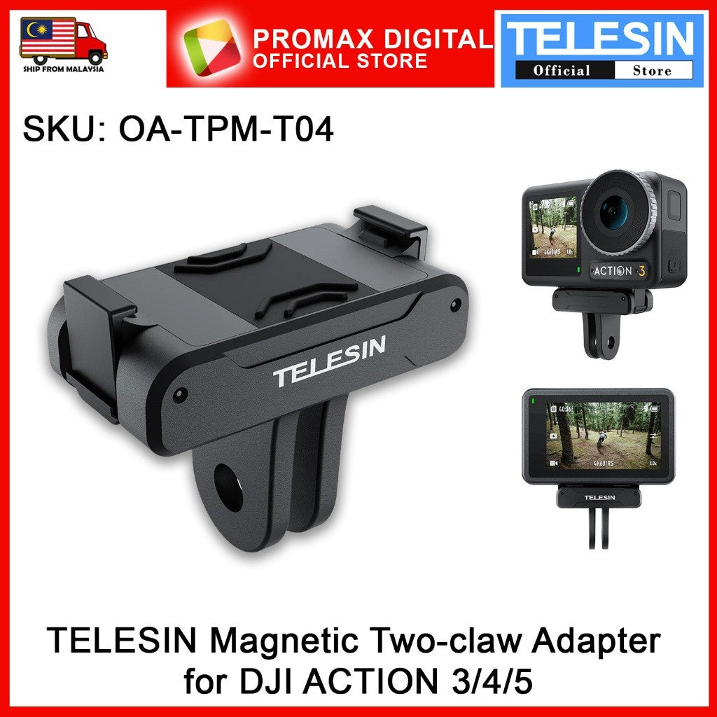 TELESIN OA-TPM-T04 Magnetic Two-claw Adapter