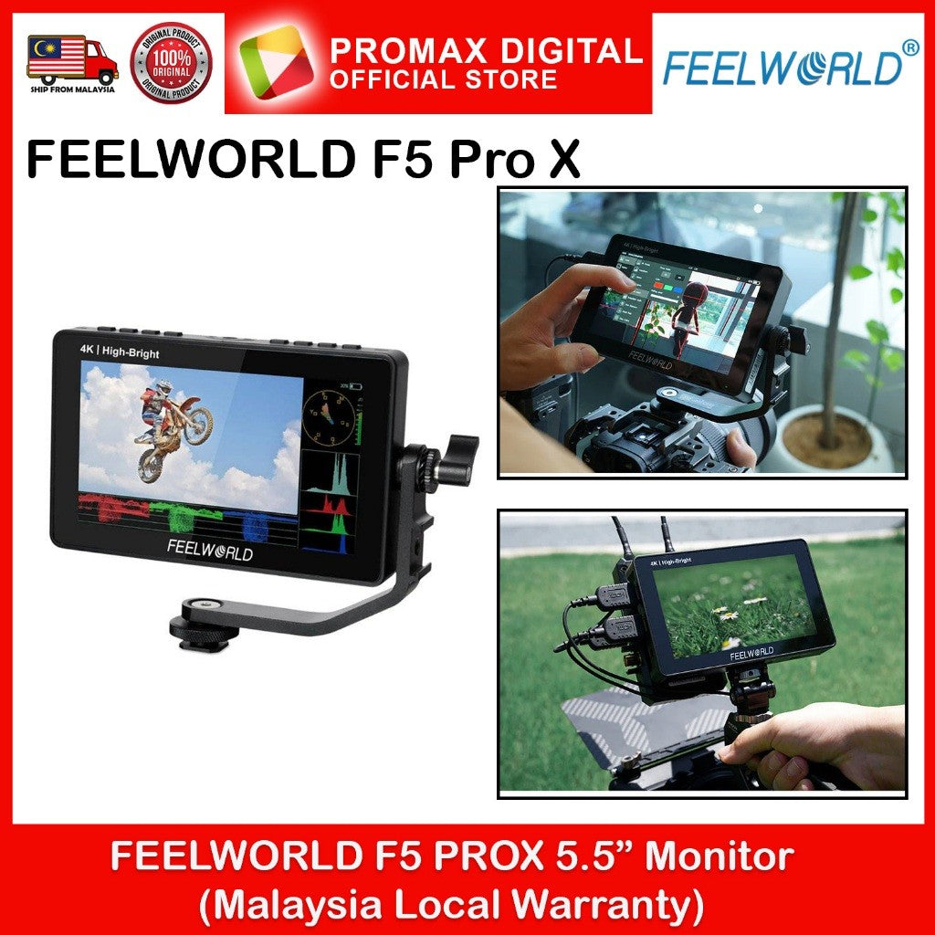 FEELWORLD F5 PROX 5.5" Inch 1600 Nits High Bright Monitor (Malaysia Local Warranty)