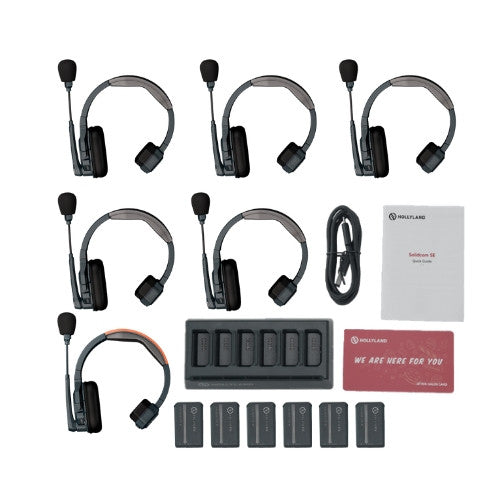 HOLLYLAND SOLIDCOM SE PRO SEAMLESS TEAM TALK 2S/ 4S / 6S / 9S Wireless Headset Intercom System