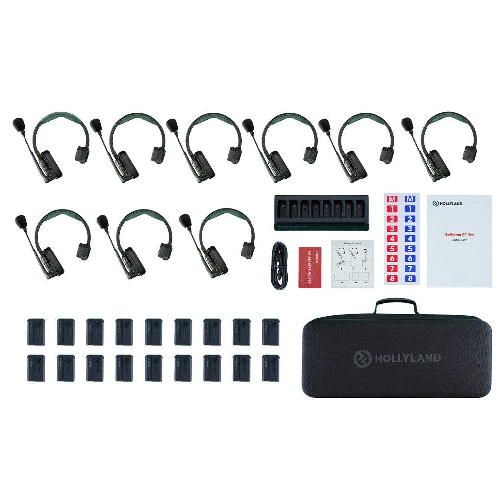 HOLLYLAND SOLIDCOM SE PRO SEAMLESS TEAM TALK 2S/ 4S / 6S / 9S Wireless Headset Intercom System