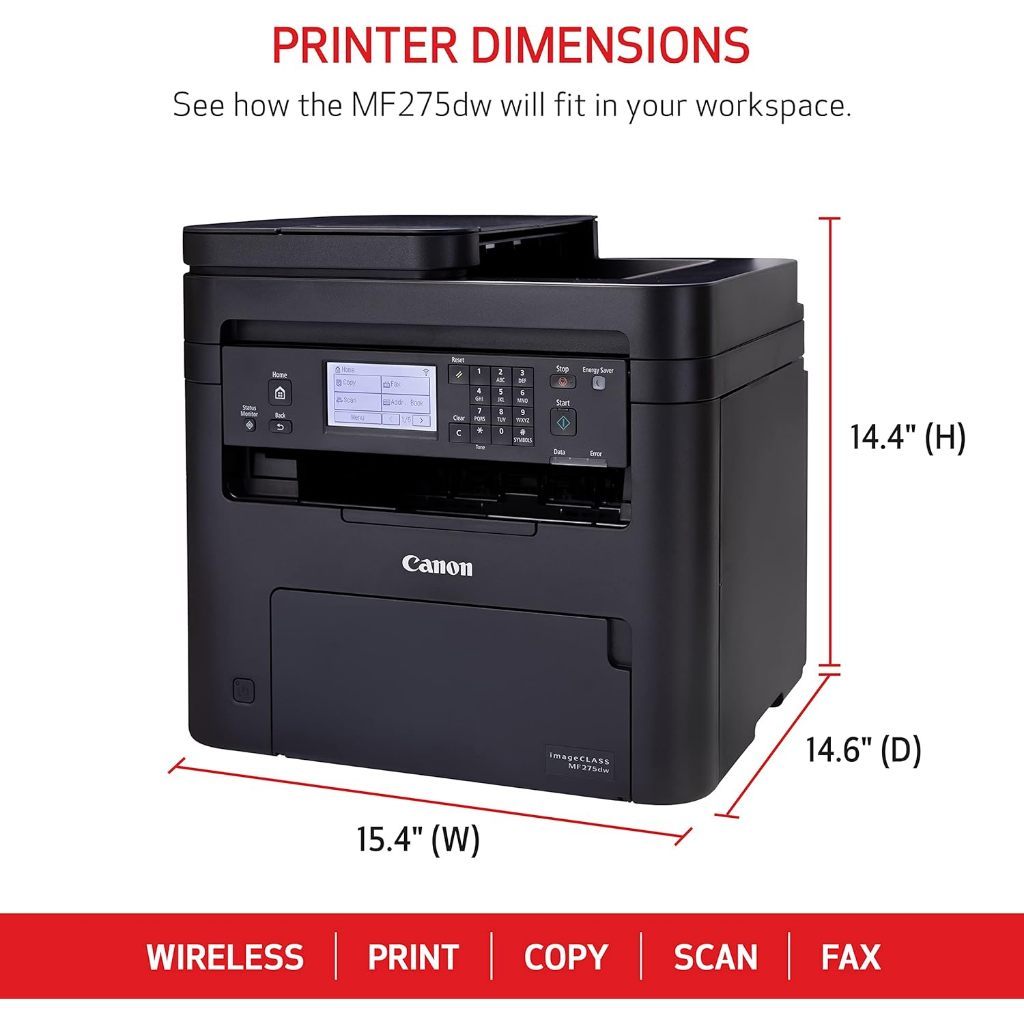 CANON imageCLASS MF275DW/ MF284DW Wireless 4-in-1 Monochrome Multifunction for Home and Small Offices Printer