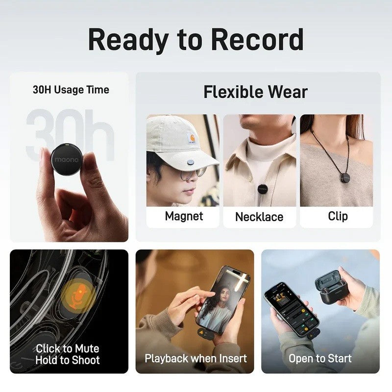 MAONO T5 WAVE WIRELESS MIC / T1 MINI-C (Type-C) / T1 MINI-L (Lightning)