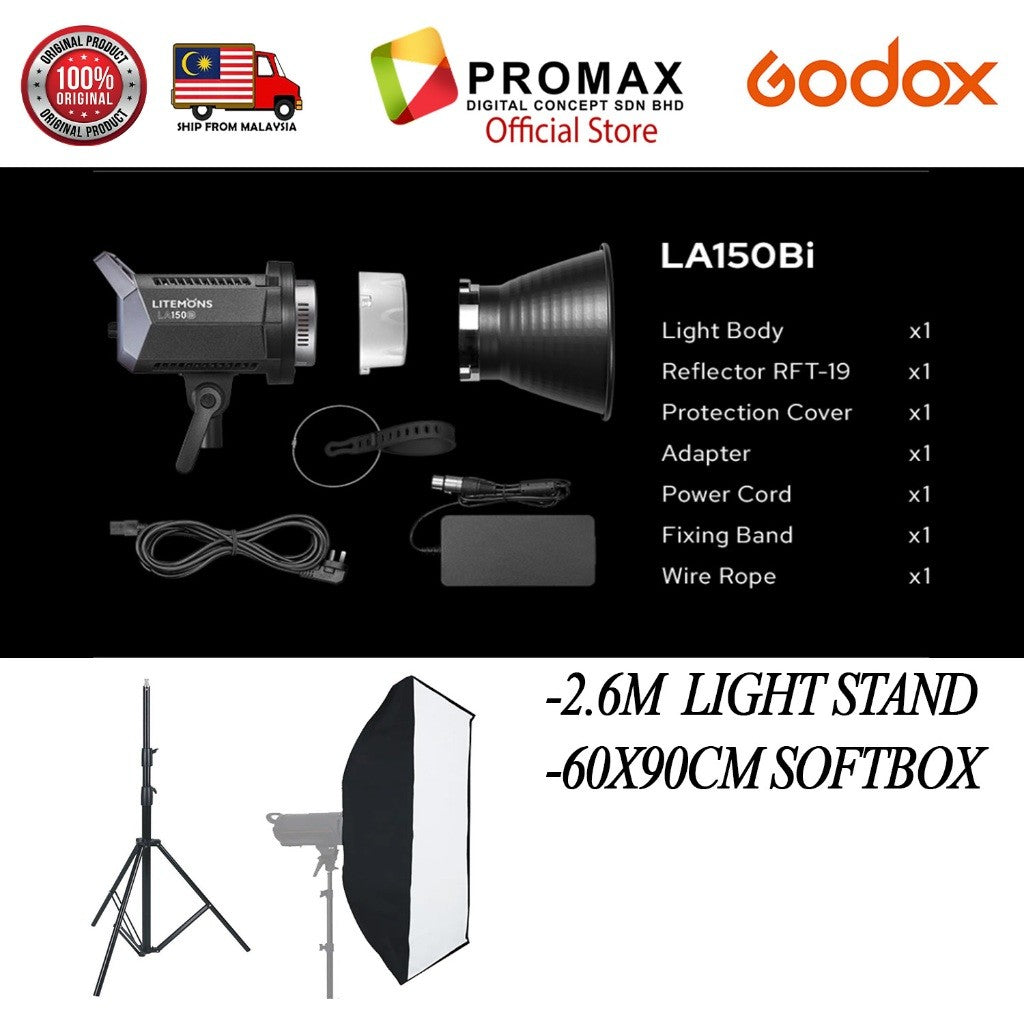 CHEAPEST! GODOX LITEMONS LA150D LA150BI LA200D LA200BI LA300BI Daylight / BIO COLOR LED CINTINUOUS LIGHT