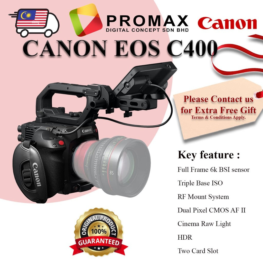 [PRE-ORDER 14 DAYS] CANON EOS C400 - a workhorse across cinema, live broadcast, and virtual production.