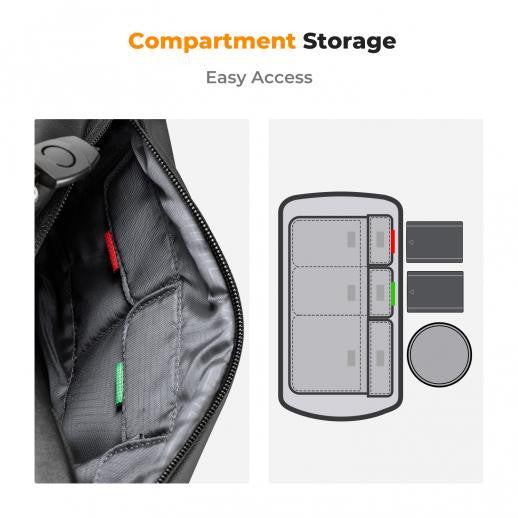 K&F CONCEPT 2 IN 1 SLINGBAG CROSSBODY SLING BAG ALPHA 10L EVERYDAY SHOULDER BAG & MULTIFUNCTION KF13.157