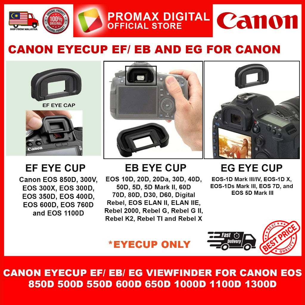 Canon Eyecup EG / EB /EF New Viewfinder for Canon EOS 850D 500D 550D 600D 650D 1000D 1100D 1300D Eye CUP Eye piece