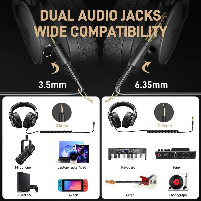 MaonoCaster MH700 DJ Studio Monitor Headphones with 50mm Driver Maono Caster MH-700