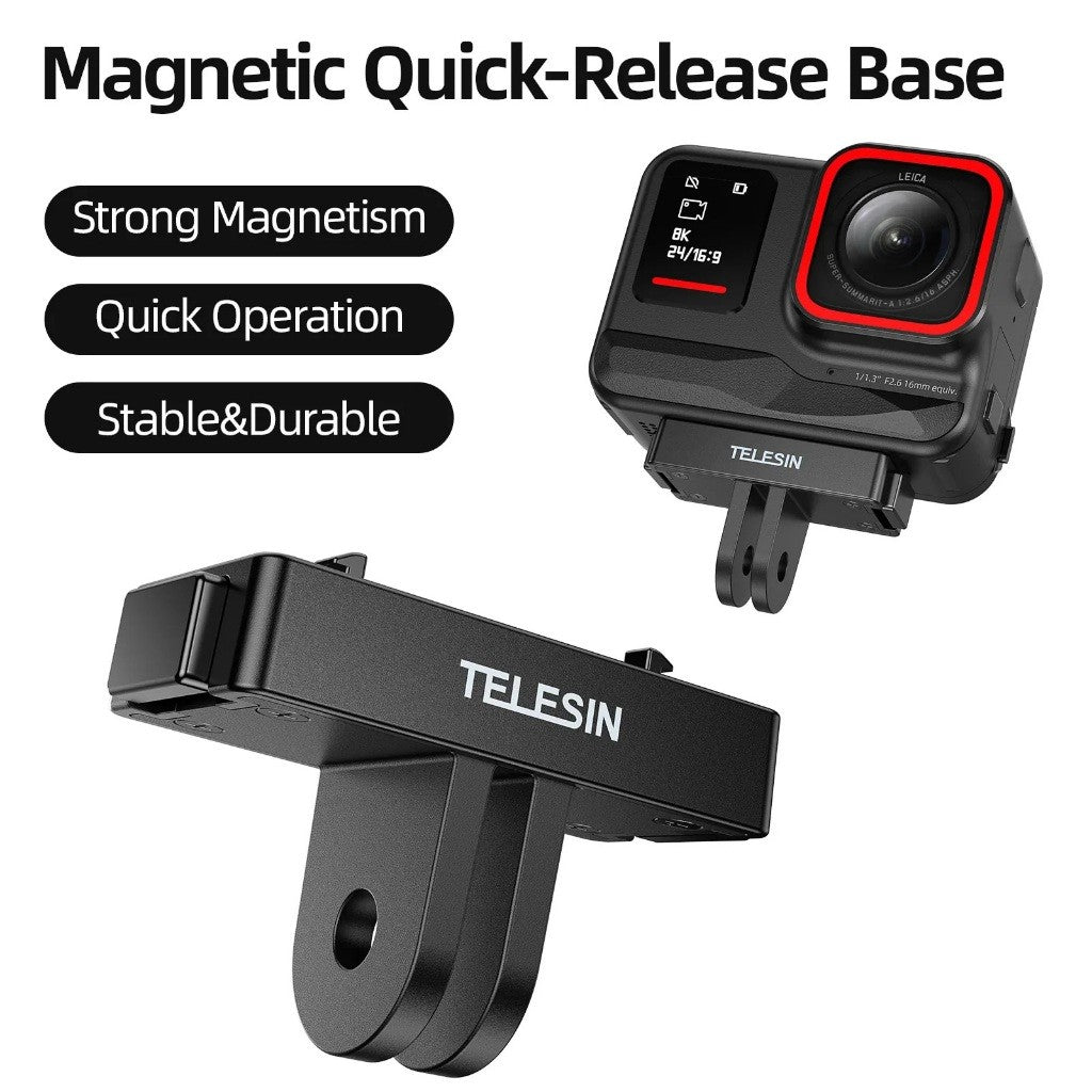 TELESIN S7-JBK-06-TIS Magnetic Two-Claw Base Mount Adapter