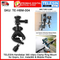 TELESIN TE-HBM-004 Handlebar Clamp Bike Tube 360 Rotary Clamp Ring Mount