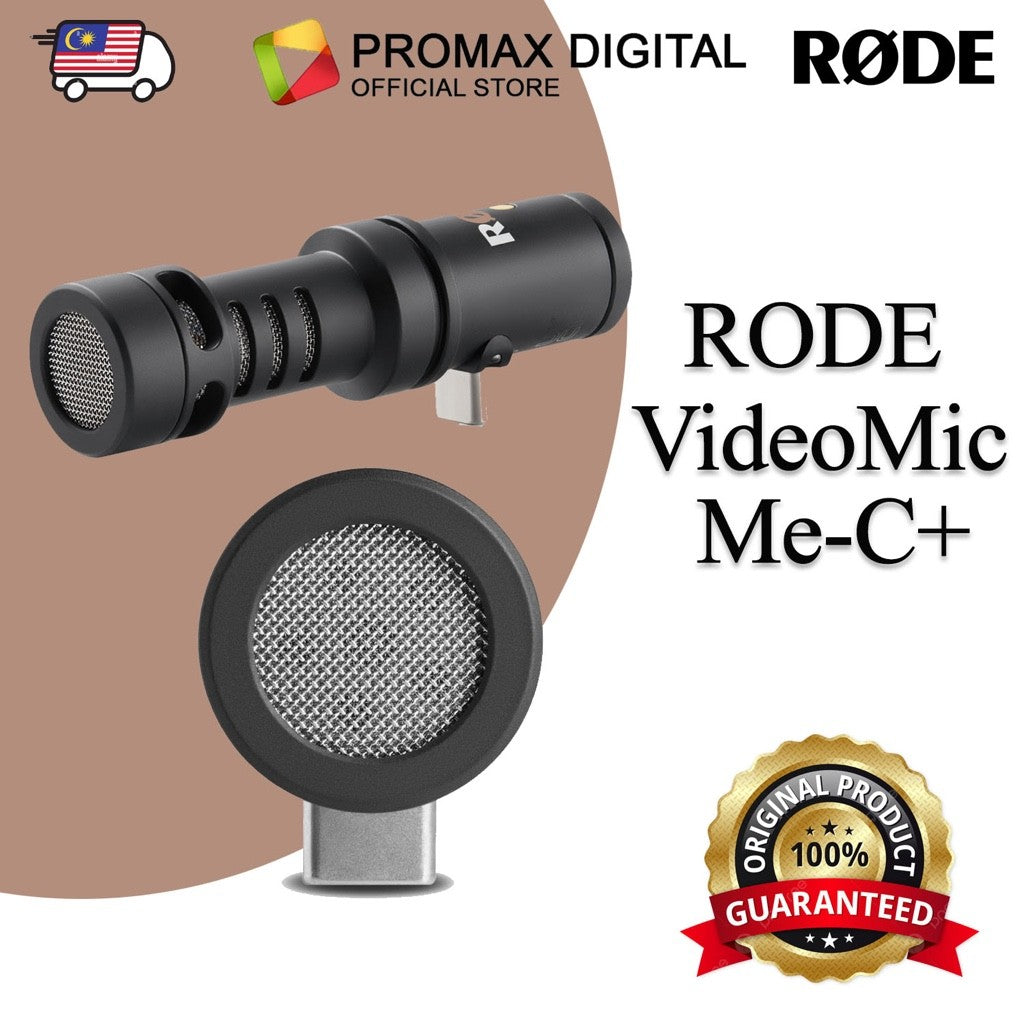 RODE VideoMic Me-C+ microphone for Android and iOS mobile devices with a USB-C port