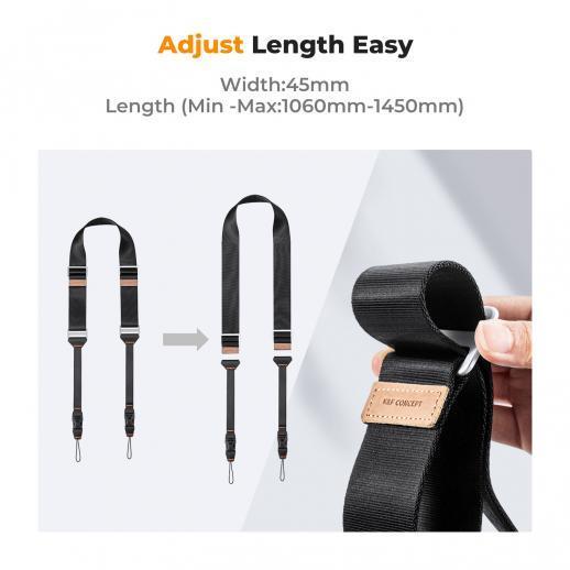 K&F 45mm Camera Neck Strap With Quick Release & Adjustable Camera Shoulder Sling Strap KF13.132