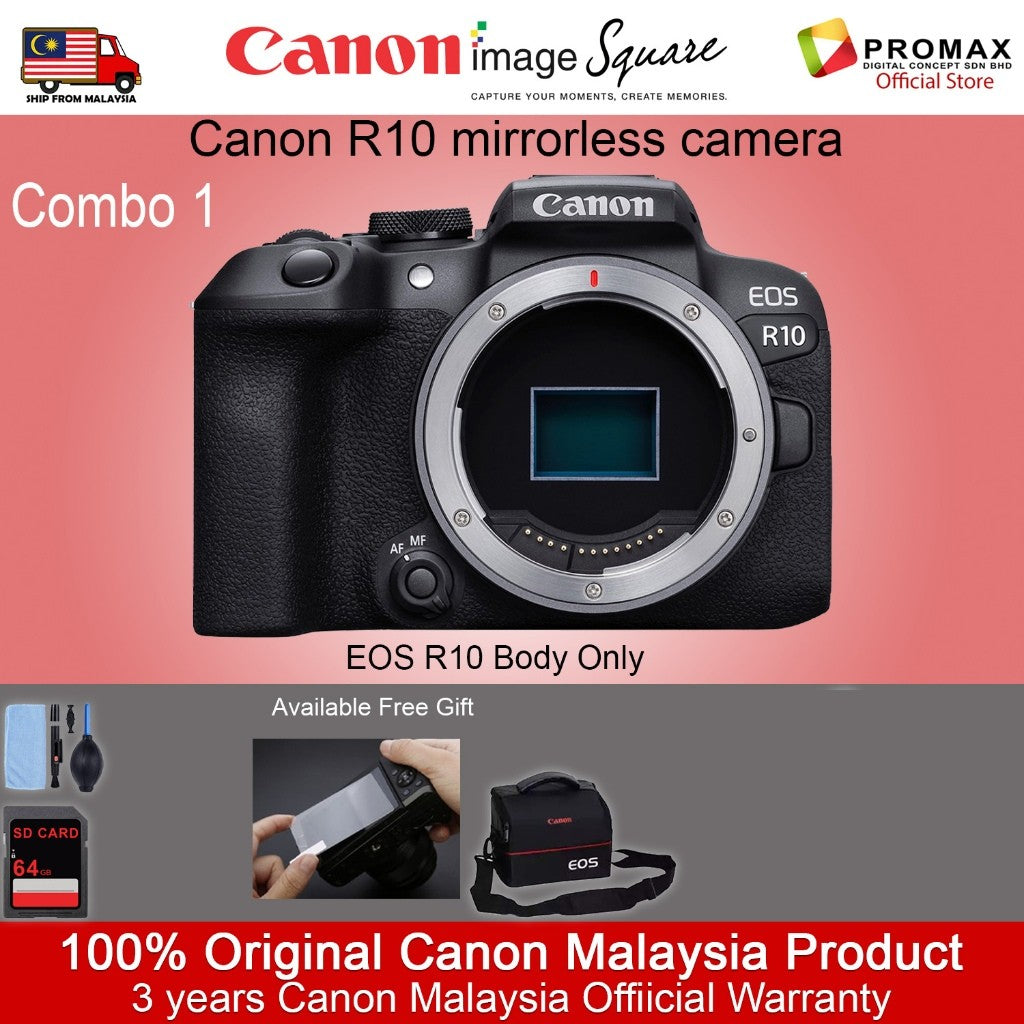 Canon EOS R10 Mirrorless Camera RF-S 18-45MM RF-S 18-150MM (Ready Stock!!)
