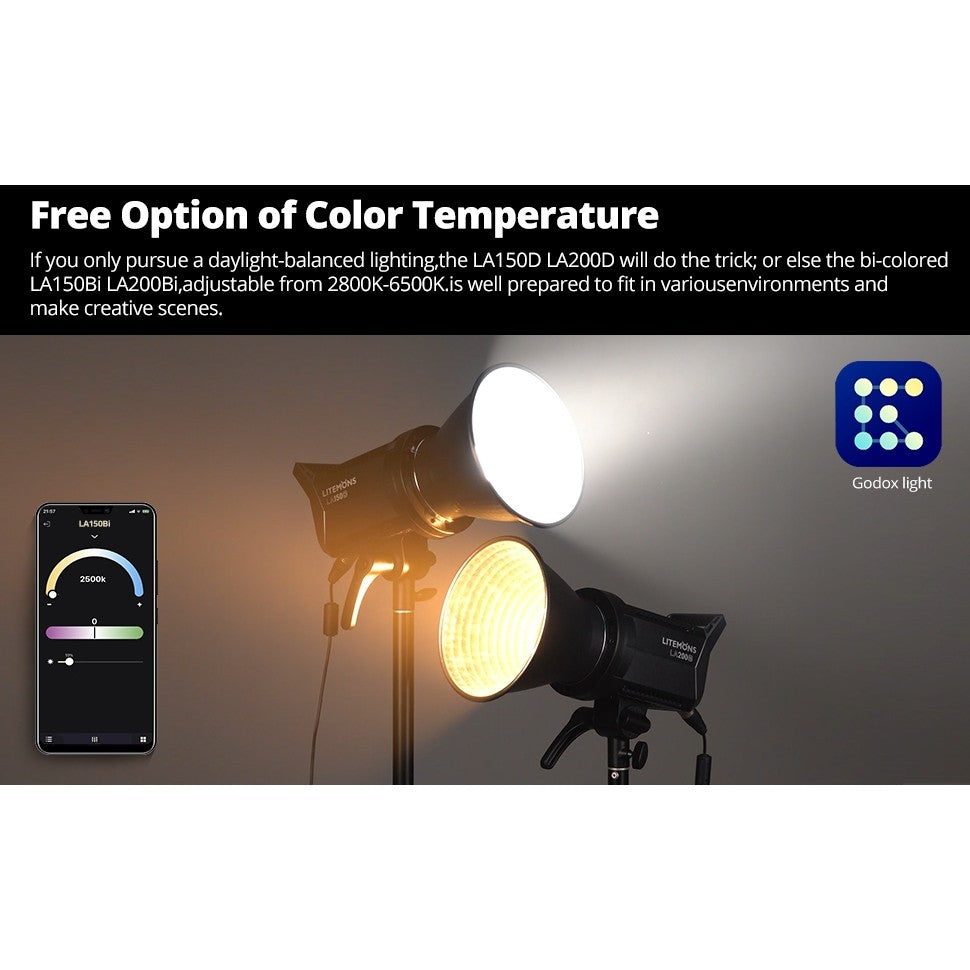 CHEAPEST! GODOX LITEMONS LA150D LA150BI LA200D LA200BI LA300BI Daylight / BIO COLOR LED CINTINUOUS LIGHT