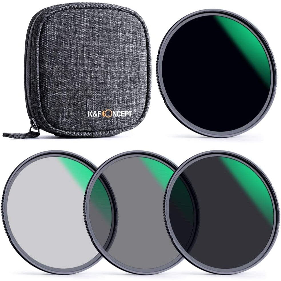 K&F Nano-X Series, ND4+ND8+ND64+ND1000 28 Multi-Layer | Include Bag | Waterproof & Scratch Resistant 82MM SKU.1636