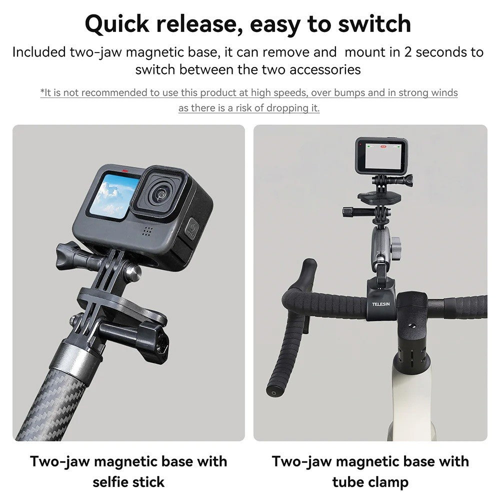 TELESIN TE-MMK-001 Magnetic Bracket Expansion Set (Neck Mount/Quick Release) Neck Holder Mount