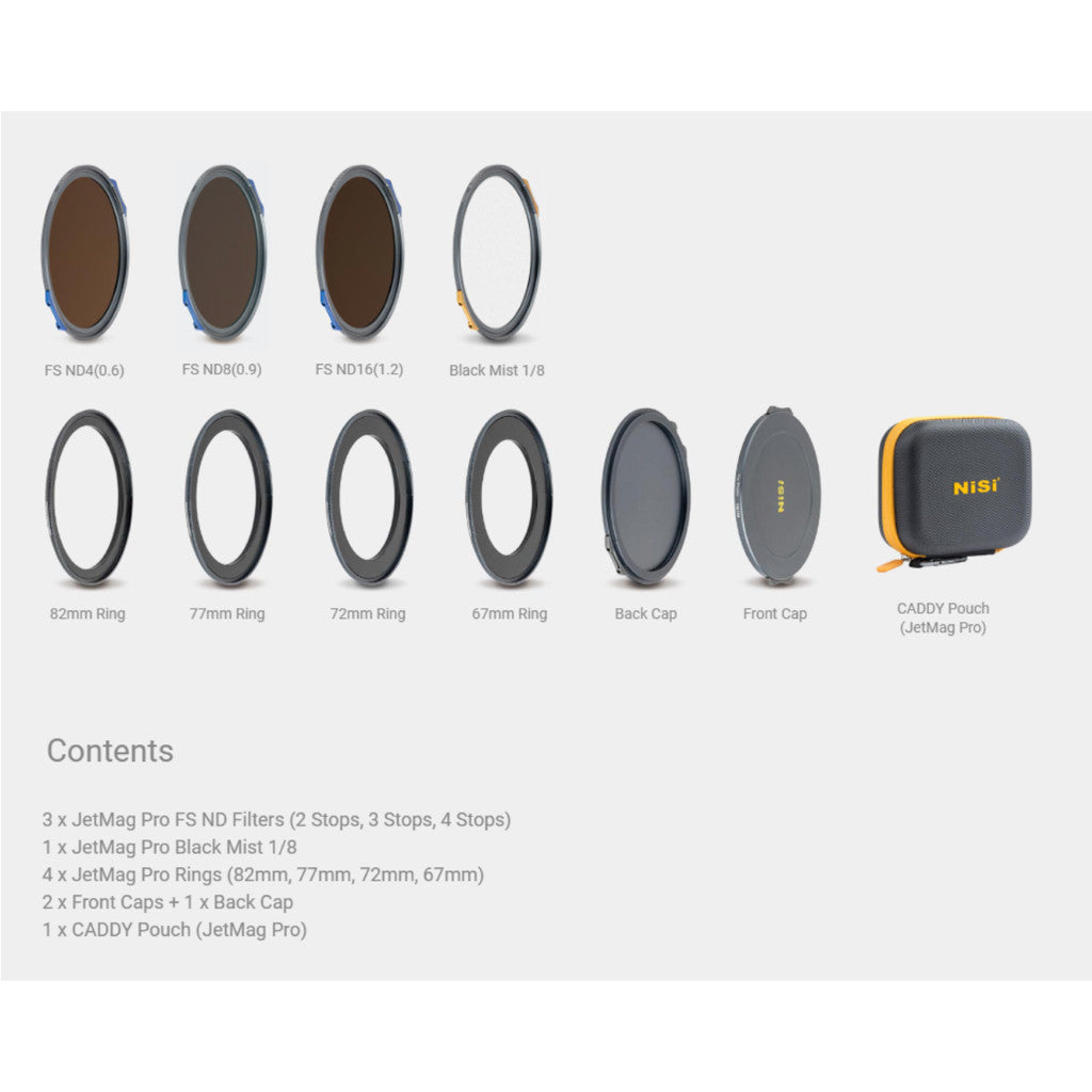 NiSi JetMag Pro Filmmaker Kit 82MAG Magnetic Filter Kit