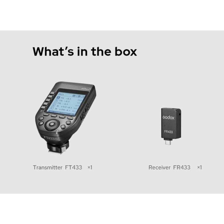 Godox FT433 TTL Wireless Flash Trigger FT433C for Canon FT433S Sony FT433N Nikon.