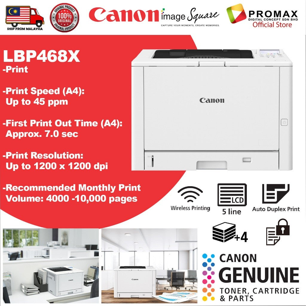 Canon image CLASS LBP468x Unleash Productivity with A3 Laser Printer Is Ready Stock!!!