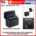 TELESIN PORTABLE DUAL SLOT BATTERY CHARGING CASE