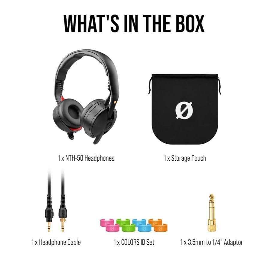 Rode NTH-50 Professional On-Ear Headphones 5Hz – 35Khz Frequency Response
