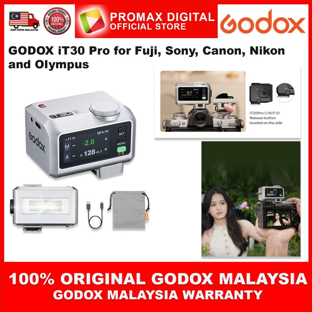 GODOX iT30Pro C N S F O L iFlash Camera Flash for Canon Nikon Sony Fujifilm Leica IT30 PRO