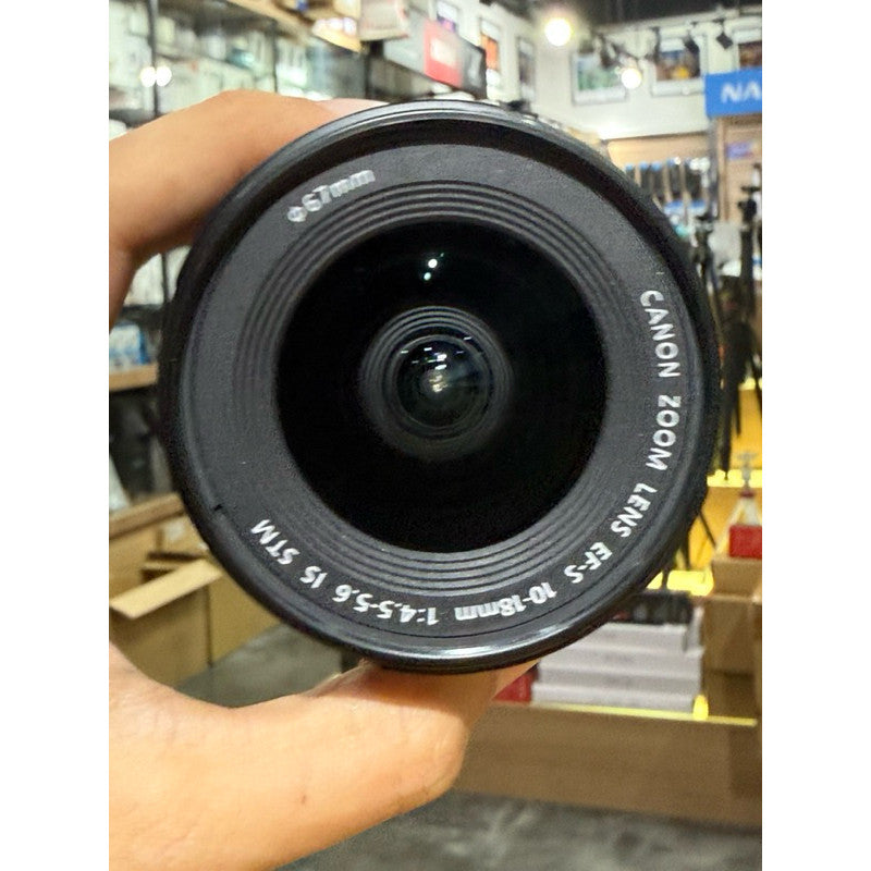 Used Canon EF-S 10-18mm f/4.5-5.6 IS STM Zoom Lens tip top condition