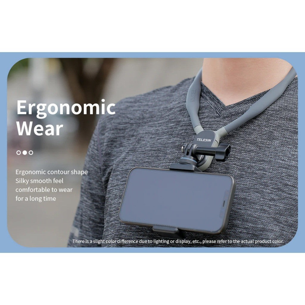 TELESIN TE-HNB-001 TE-HNB-002 TE-HNB-003 MAX Magnetic Neck Holder Mount for Action Cameras/ Phones
