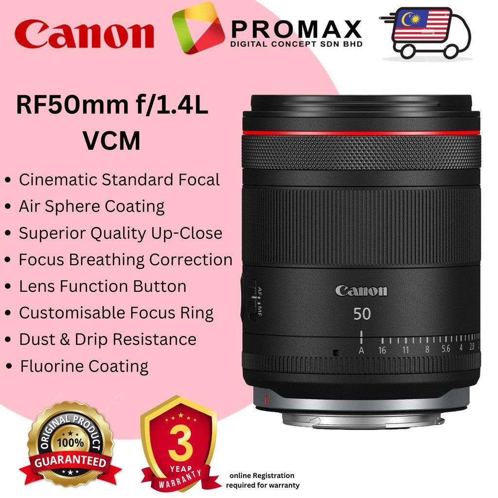 Canon RF 50mm F1.4 L VCM Lens ( RF50mm )