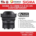 SIGMA 10-18mm F2.8 DC DN Contemporary Lens (Sony E / Fuji X)