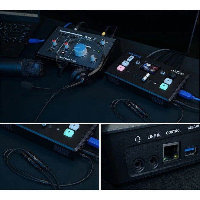 FEELWORLD L1 Plus Video Switcher MULTICAMERA LIVE STREAMING 4 HDMI INPUTS LIVEPRO