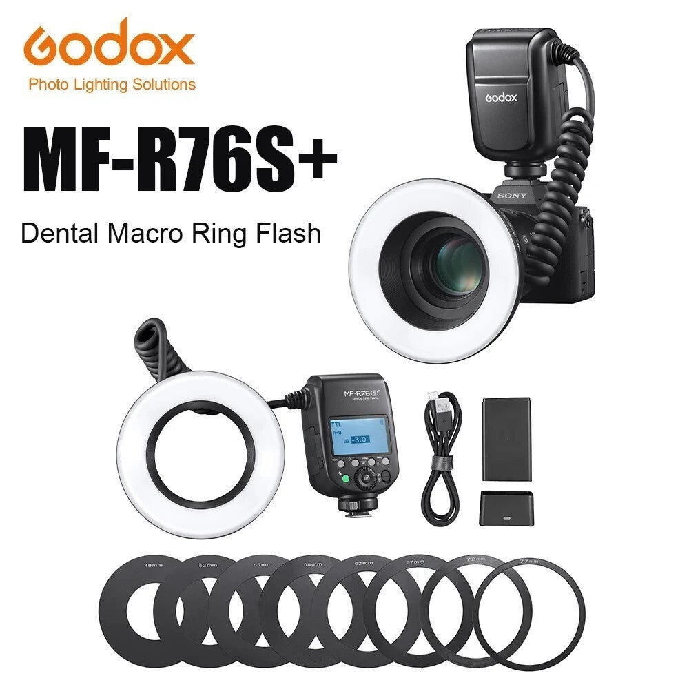 GODOX MF-R76S+ Dental Macro Ring Flash for Sony MF-R76S Plus