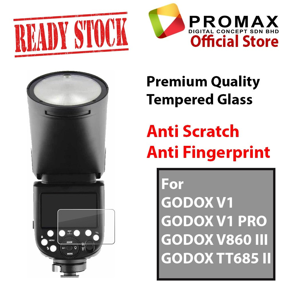 Premium Quality Tempered Glass for GODOX 2.5D Screen Protector V1 V860III TT685