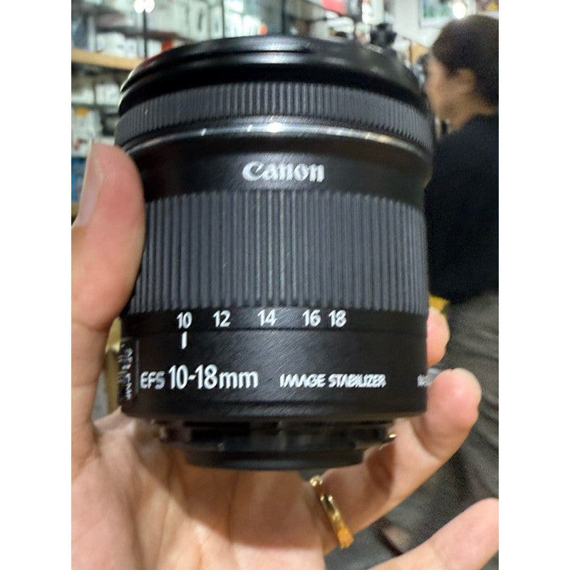Used Canon EF-S 10-18mm f/4.5-5.6 IS STM Zoom Lens tip top condition