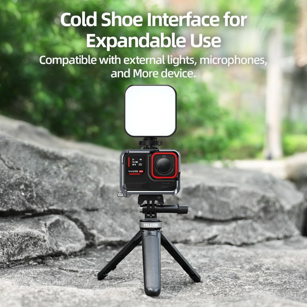 TELESIN S6-FMS-02 Vertical Shooting Quick Release Metal Rabbit Cage Protective
