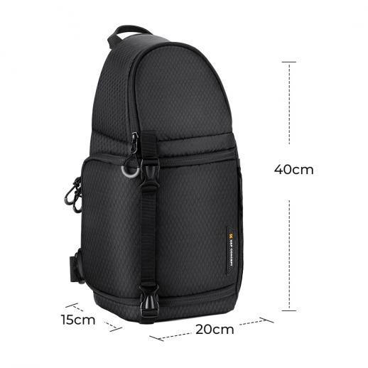 K&F CONCEPT 2 IN 1 SLING BAG BETA 10L EVERYDAY SHOULDER BAG & MULTIFUNCTION CROSSBODY KF13.141