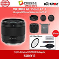 Viltrox AF 15mm f1.7 Air APS-C Lens for Sony E , Nikon Z , Fuji X Mounts