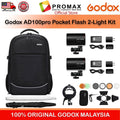 GODOX AD100 PRO KIT POCKET FLASH 2KIT OUTDOOR STROBE TTL AD100pro - GODOX MALAYSIA