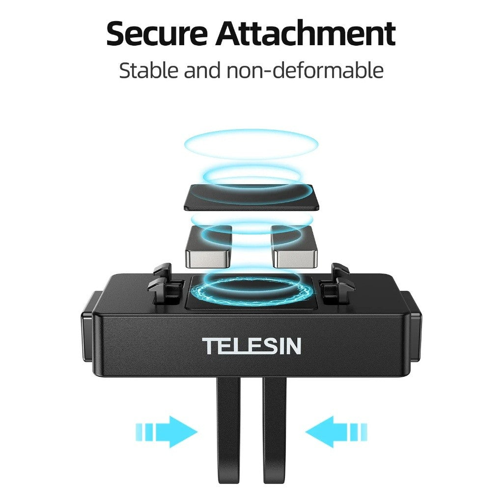 TELESIN S7-JBK-06-TIS Magnetic Two-Claw Base Mount Adapter