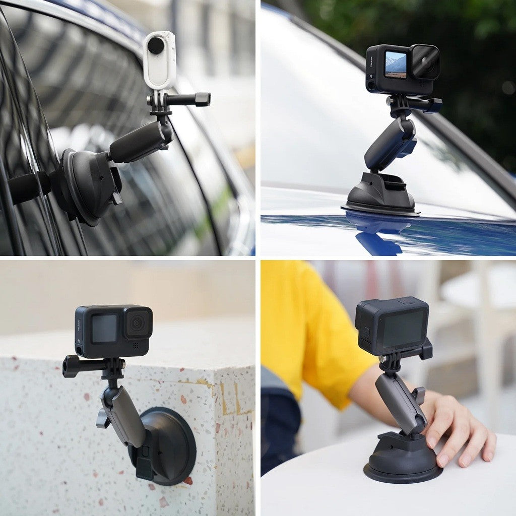 TELESIN TE-SUC-010 Aluminum Alloy Camera Suction Cup Strong Mount