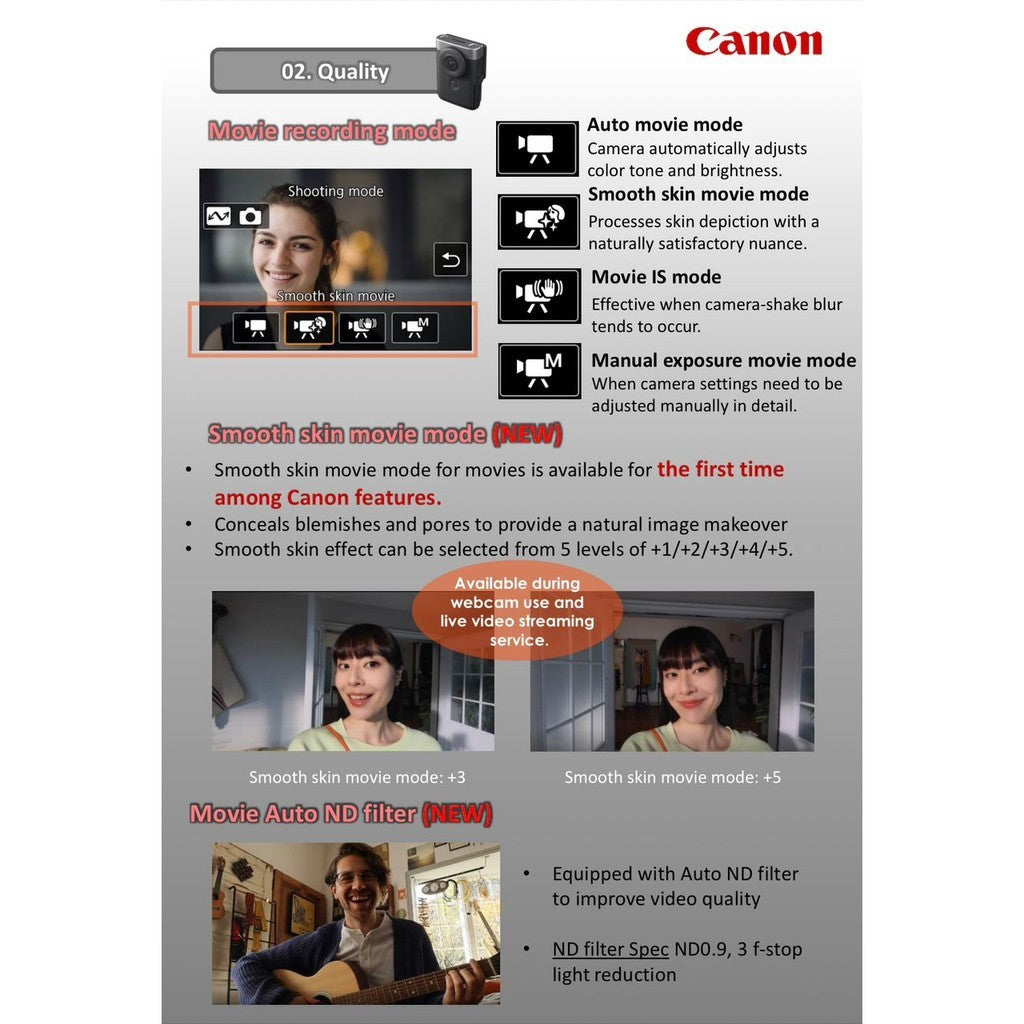 Ready Stock! Canon PowerShot V10 Vlog Camera for Content Creators (Black/Silver/White) Canon Malaysia Warranty