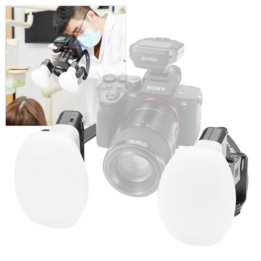 Godox MF12-DK1 / MF12-DK2 / MF12-DK3 Dental Macro Flash Kit Twin Dental Photography Macro-Flash Kit