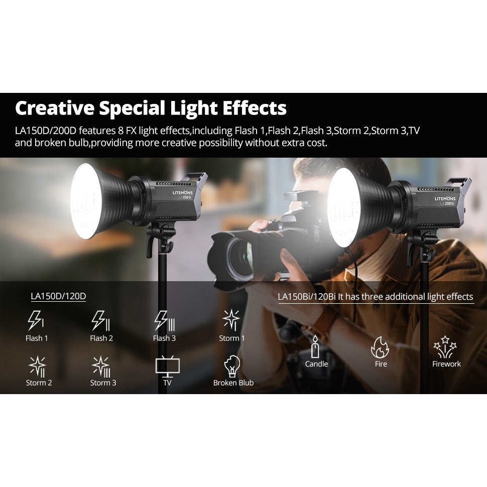 CHEAPEST! GODOX LITEMONS LA150D LA150BI LA200D LA200BI LA300BI Daylight / BIO COLOR LED CINTINUOUS LIGHT