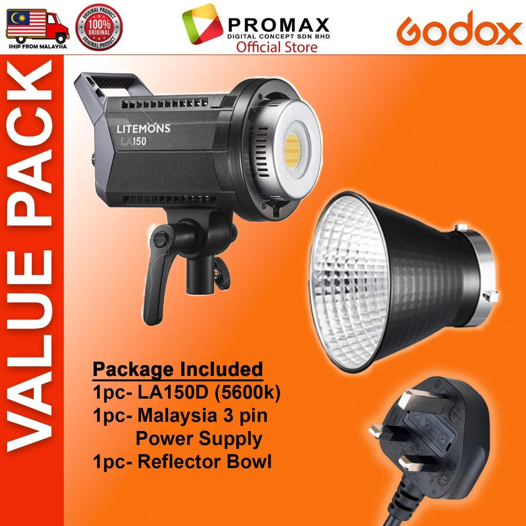 CHEAPEST! Godox LA150 LA150D LA150Bi with Lantern Octa 95cm 60x90cm Softbox Stand LED Video Light for Photo Studio
