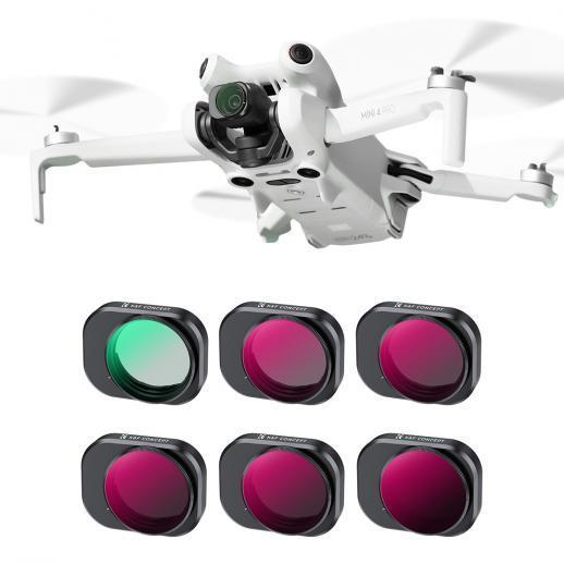 K&F CONCEPT CPL ND & PL Filter Kit for DJI MINI 4 Pro Six Kit CPL ND4&PL/ND8&PL/ND16&PL/ND32&PL/ND64&PL SKU:2082V1