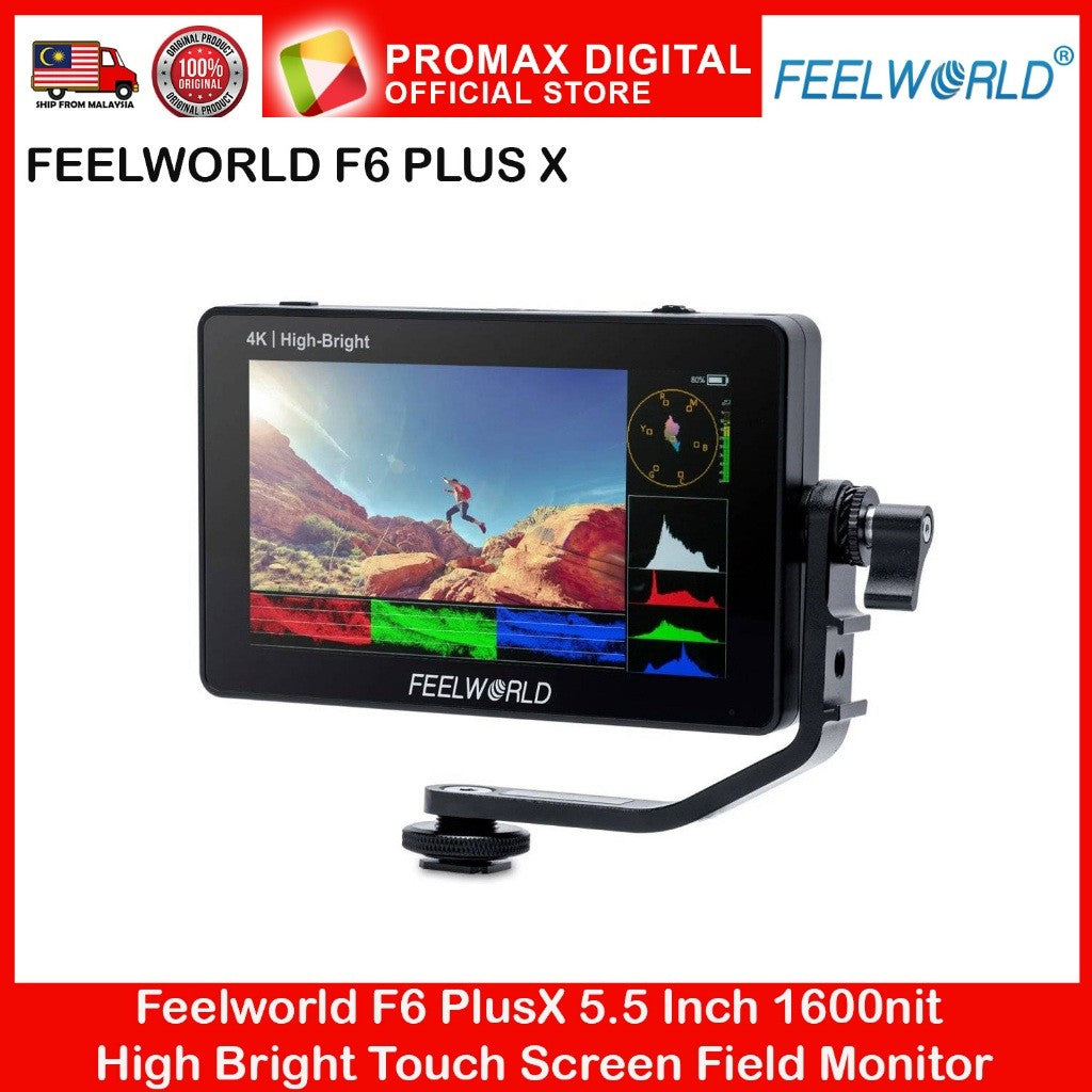 FEELWORLD F6 Plus X 5.5 inch 1600 nits High Bright Monitor (Malaysia Local Warranty)