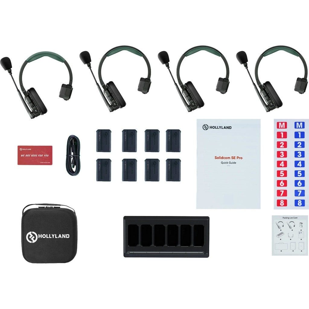 HOLLYLAND SOLIDCOM SE PRO SEAMLESS TEAM TALK 2S/ 4S / 6S / 9S Wireless Headset Intercom System