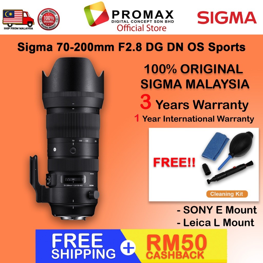 SIGMA 70-200mm f2.8 DG DN OS Sports Lens (Sony E)
